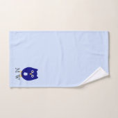 Blue Owl Design Monogrammed バスタオルセット (ハンドタオル)