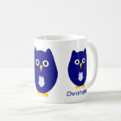 Blue Owl Design Personalised コーヒーマグカップ (正面右)