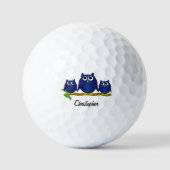 Blue Owl Design Personalised ゴルフボール (正面)