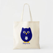 Blue Owl Design Personalised トートバッグ (正面)