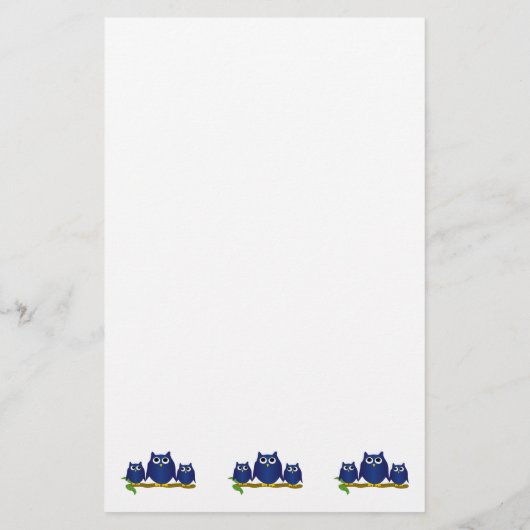 Blue Owls Design 便箋 (裏面)
