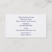 Blue Owls Design 名刺 (裏面)