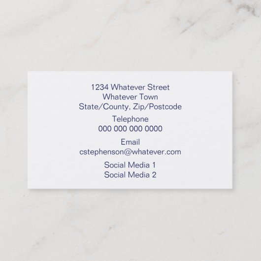 Blue Owls Design 名刺 (裏面)