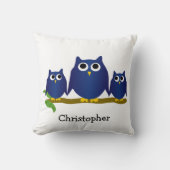 Blue Owls Design Personalised クッション (正面)