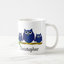 Blue Owls Design Personalised コーヒーマグカップ