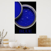 Blue Paint ポスター (キッチン)