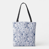 Blue Paint Splash And Splatter Pattern Tote Bag トートバッグ (裏面)