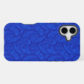 Blue Paisley iPhoneケース (裏面横)