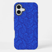 Blue Paisley iPhoneケース (裏面)