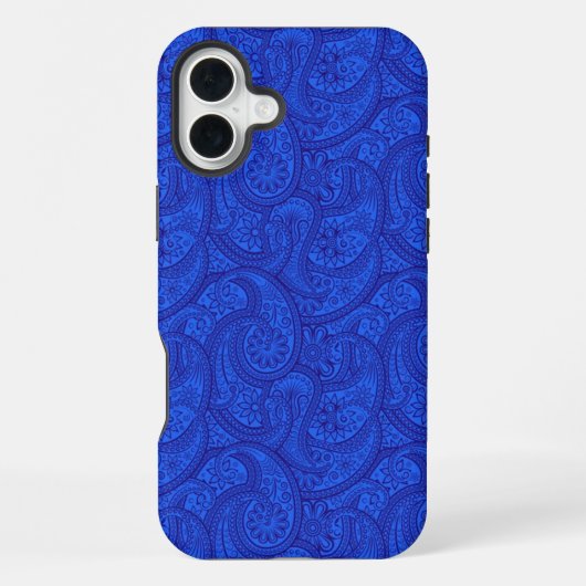 Blue Paisley iPhoneケース (裏面)