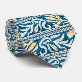 Blue Paisley Pattern Classic Elegant Style Vintage ネクタイ (ロール)