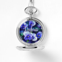 Blue Pansies Pansy Flower Floral Personalized