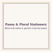 Blue Pansy Floral Notebook | Elegant Botanical Jou ノートブック