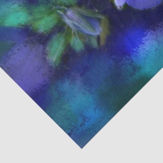 Blue Pansy Pansies Floral Flowers Decoupage 薄葉紙 (詳細)