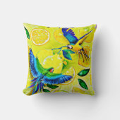 blue parrots クッション (正面)