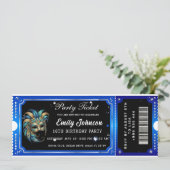 blue party ticket invitations 招待状 (スタンド正面)