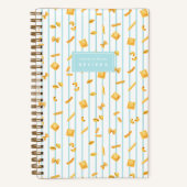 Blue | Pasta Shapes Personalized ノートブック (正面)