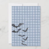 Blue Pastel Little Boo Ghost Advice for Baby Card 招待状 (裏面)