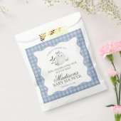 Blue Pastel Little Boo Ghost Baby Shower Dessert フェイバーバッグ (封をした状態)