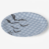 Blue Pastel Little Boo Ghost Birthday Dessert ペーパープレート (アングル)