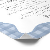 Blue Pastel Little Boo Ghost Dont Say Baby Game ポスター (角)