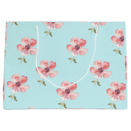 Blue Pastel Pattern Large Gift Bag ラージペーパーバッグ