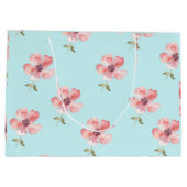 Blue Pastel Pattern Large Gift Bag ラージペーパーバッグ (裏面)