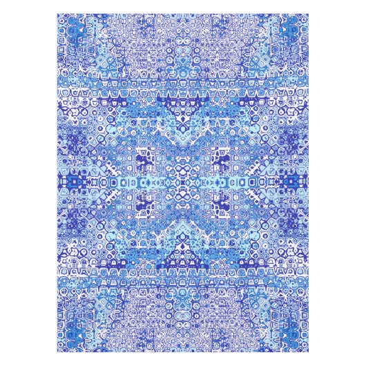 Blue pattern tablecloth for home decor テーブルクロス (正面)