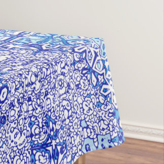Blue pattern tablecloth for home decor テーブルクロス