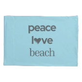 Blue Peace Love Beach Reversible Coastal Set of 2 枕カバー (裏面-左)