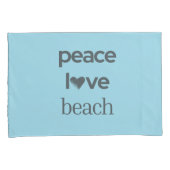 Blue Peace Love Beach Reversible Coastal Set of 2 枕カバー (正面右)