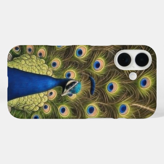 Blue Peacock Phone Case Case-Mate iPhoneケース (裏面 (横))