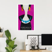 Blue Pearl Necklace - Matchbox Print - Czech Wall ポスター (ホームオフィス)