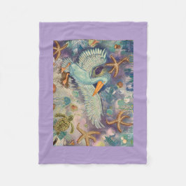 blue pelican フリースブランケット