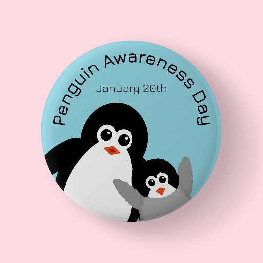 Blue Penguin Awareness Day 缶バッジ