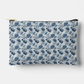 Blue Peony Garden Watercolor アクセサリーポーチ (正面)