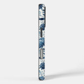 Blue Peony Garden Watercolor Case-Mate iPhoneケース (裏面 / 右)