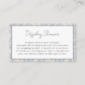 Blue Perfect Pearディスプレイシャワー挿入カード エンクロージャーカード (正面)