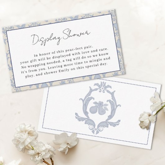 Blue Perfect Pearディスプレイシャワー挿入カード エンクロージャーカード