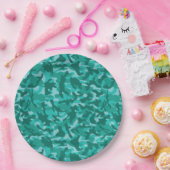 Blue Persian Camouflage ペーパープレート (パーティー)