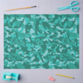 Blue Persian Camouflage Tissue Paper 薄葉紙 (クラフト)