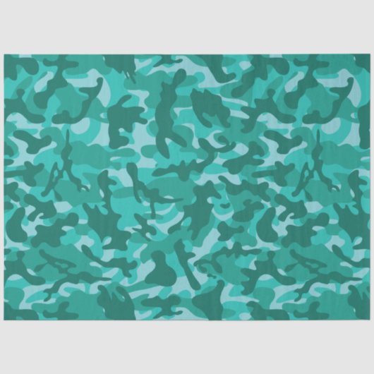 Blue Persian Camouflage Tissue Paper 薄葉紙 (正面)