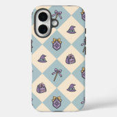Blue Personalized Girly Checkered Case-Mate iPhoneケース (裏面)