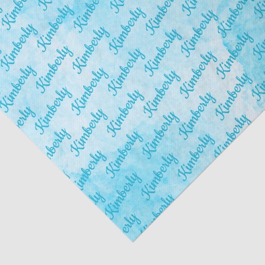 Blue Personalized Name 薄葉紙 (詳細)