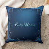 Blue Personalized Name Custom Gift クッション (ブランケット)