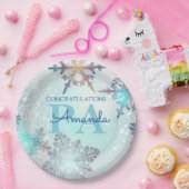 Blue Personalized Name PA Graduation ペーパープレート (パーティー)