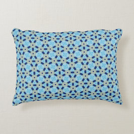 Blue Petal Harmony Accent Pillow アクセントクッション