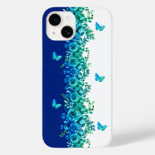 Blue Petal Symphony Phone Case Case-Mate iPhoneケース (裏面)