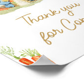 Blue Peter Rabbit Baby Shower Thanks for 来's ポスター (角)