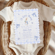 Blue Peter Rabbit Gingham lace Baby Shower